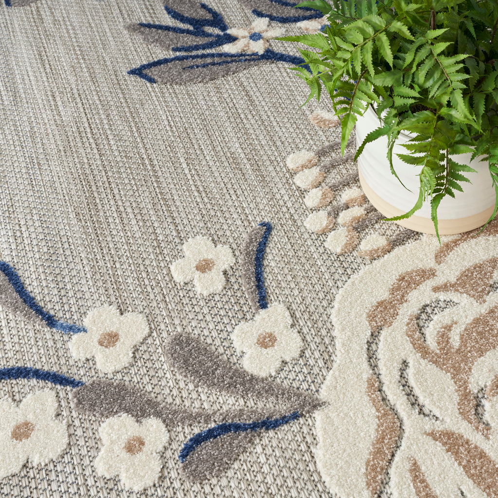 nourison aloha alh32 blue grey rug