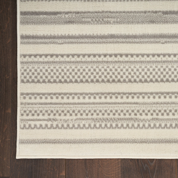 nourison grafix grf41 ivory grey rug
