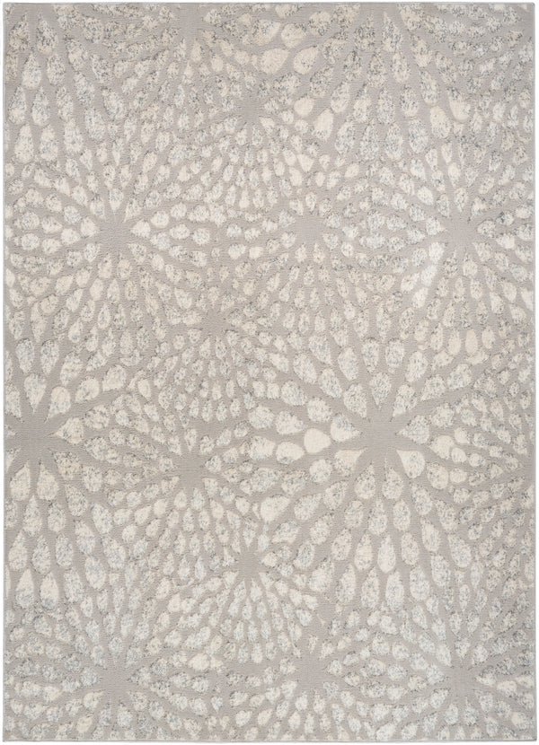 nourison ambiance ami02 grey silver rug
