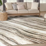 nourison sustainable trends sut05 beige grey rug