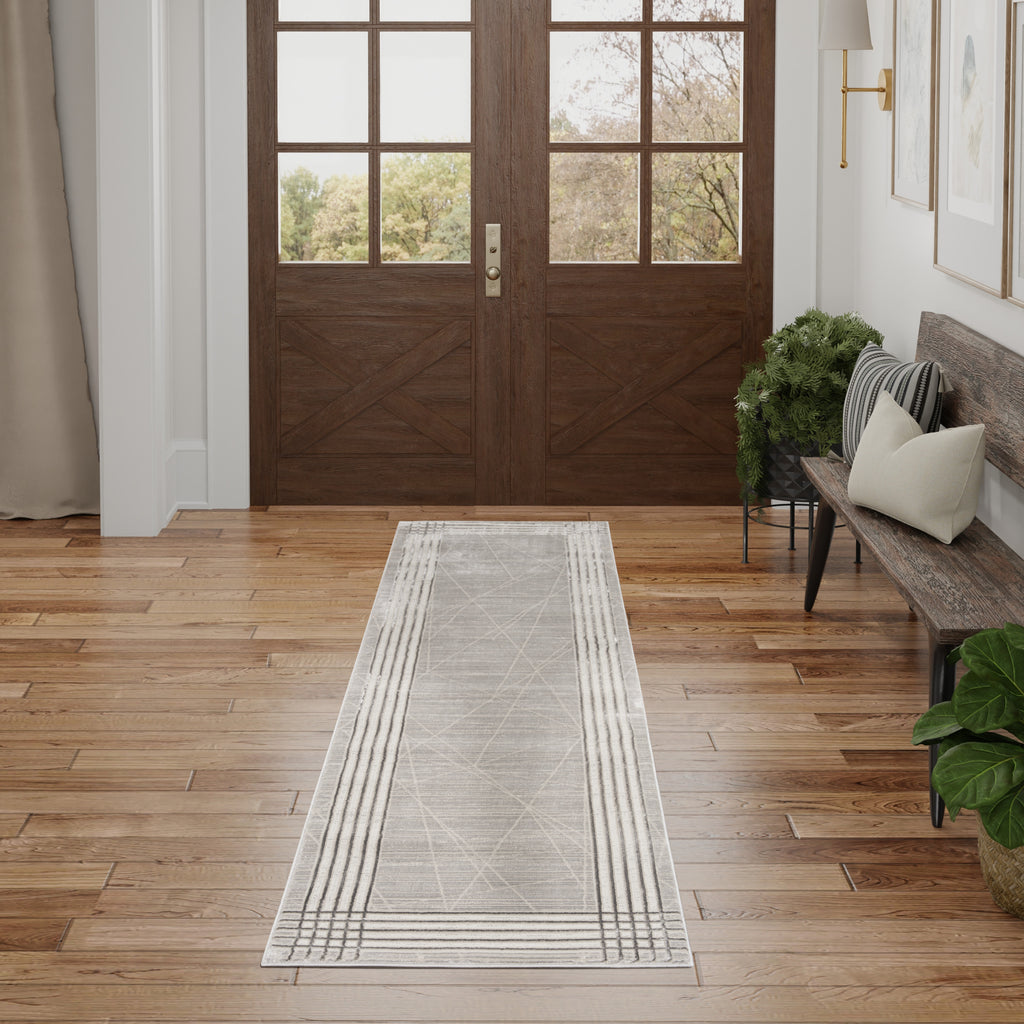 nourison desire dsr01 grey silver rug