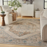 nourison astra machine washable asw13 ivory blue rug