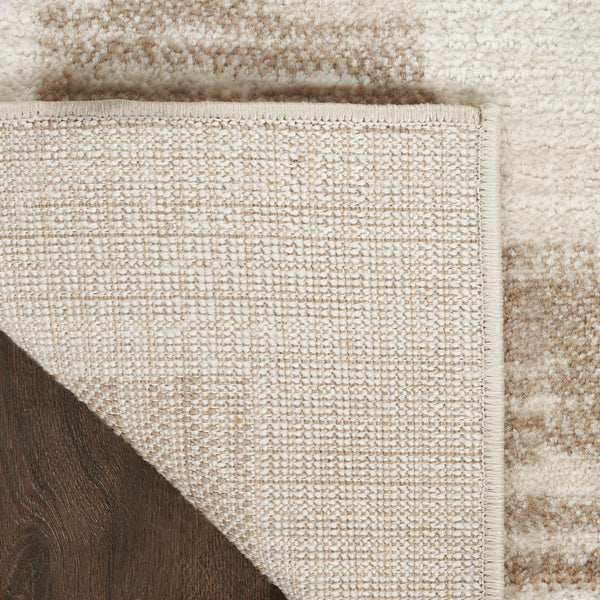 nourison serenity home srh07 mocha ivory rug