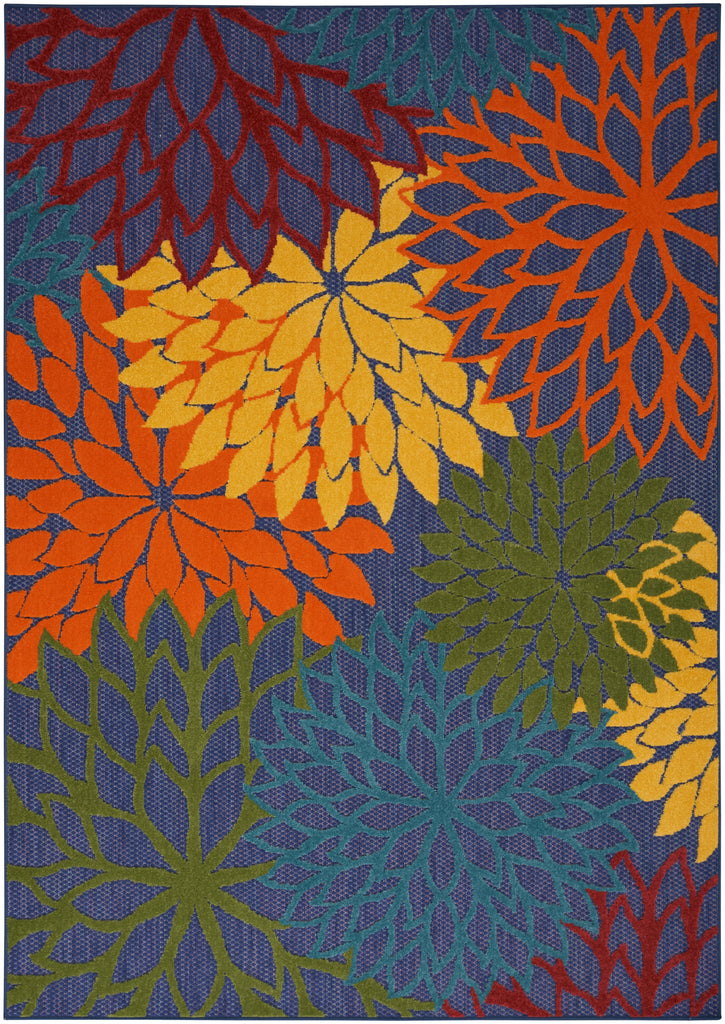 nourison aloha alh05 navy multicolor rug