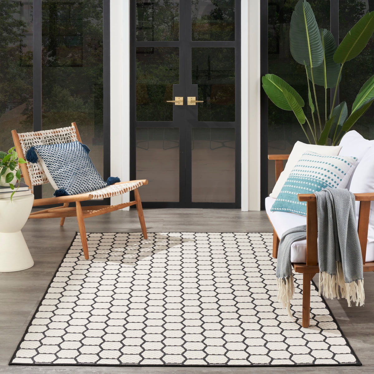 nourison twist reversible tws01 black rug