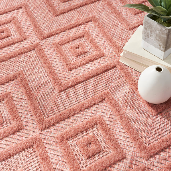 nourison versatile nrv01 coral orange rug
