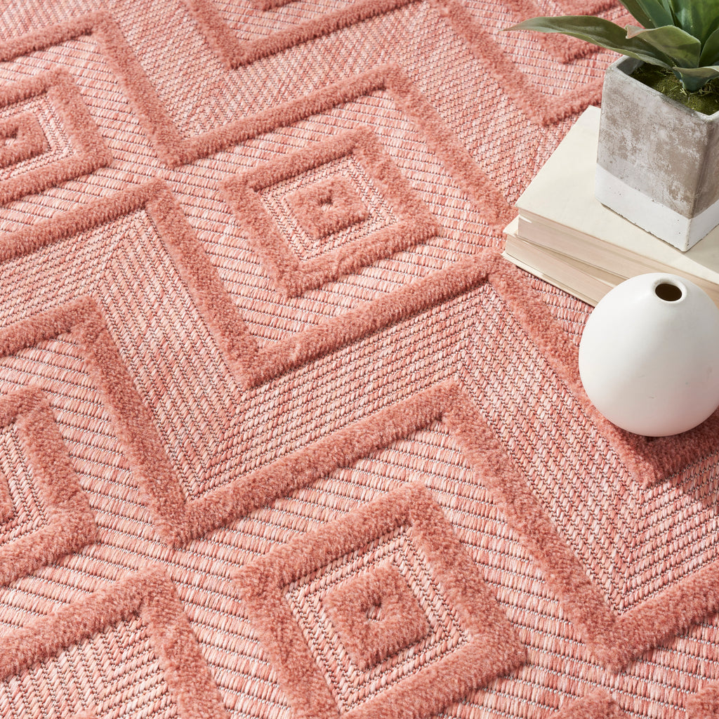 nourison versatile nrv01 coral orange rug