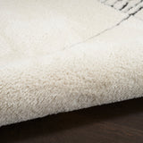 nourison modern comfort mnc02 ivory black rug