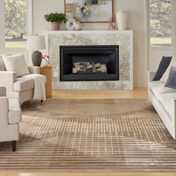 nourison astra machine washable asw03 latte rug