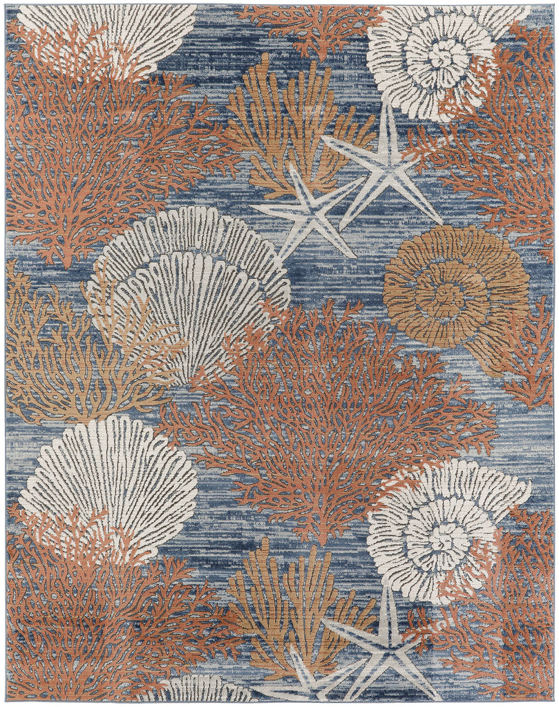nourison seaside sds04 blue multicolor rug