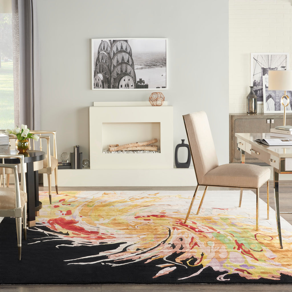 nourison prismatic prs21 multicolor rug