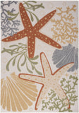 nourison aloha alh24 ivory multicolor rug
