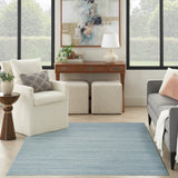 nourison washable essentials wae01 aqua rug