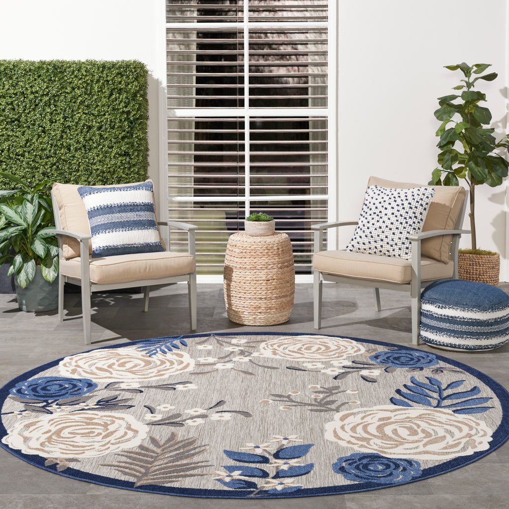 nourison aloha alh32 blue grey rug