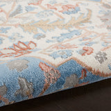 nourison elation etn09 ivory blue rug