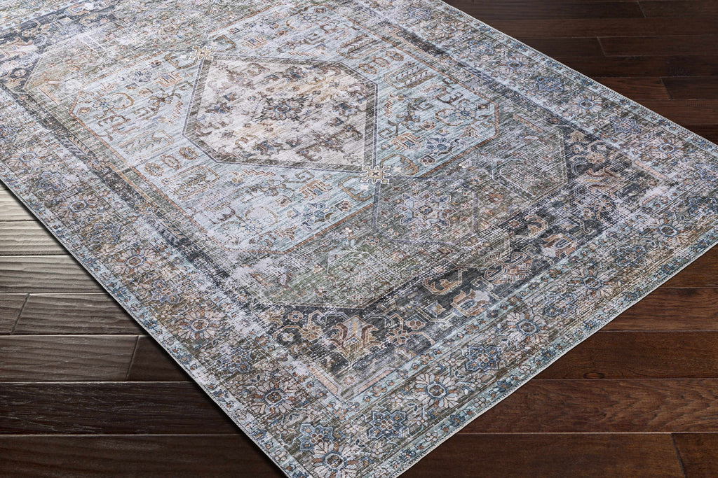 Hauteloom Enlow ENLO Beige Machine Made Polyester Rug