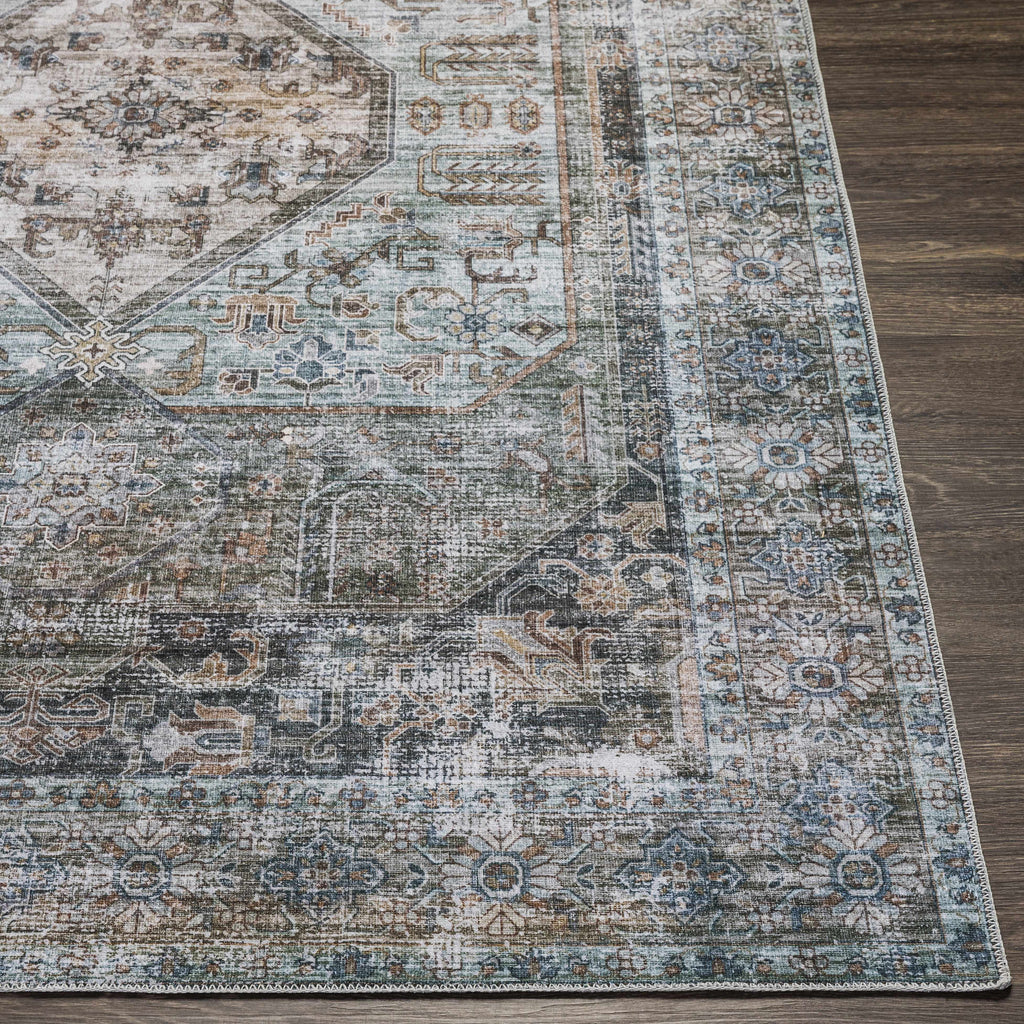 Hauteloom Enlow ENLO Beige Machine Made Polyester Rug