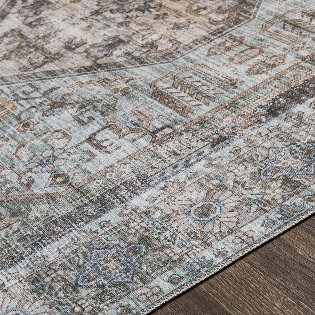 Hauteloom Enlow ENLO Beige Machine Made Polyester Rug