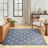 nourison nourison essentials nre04 blue ivory rug