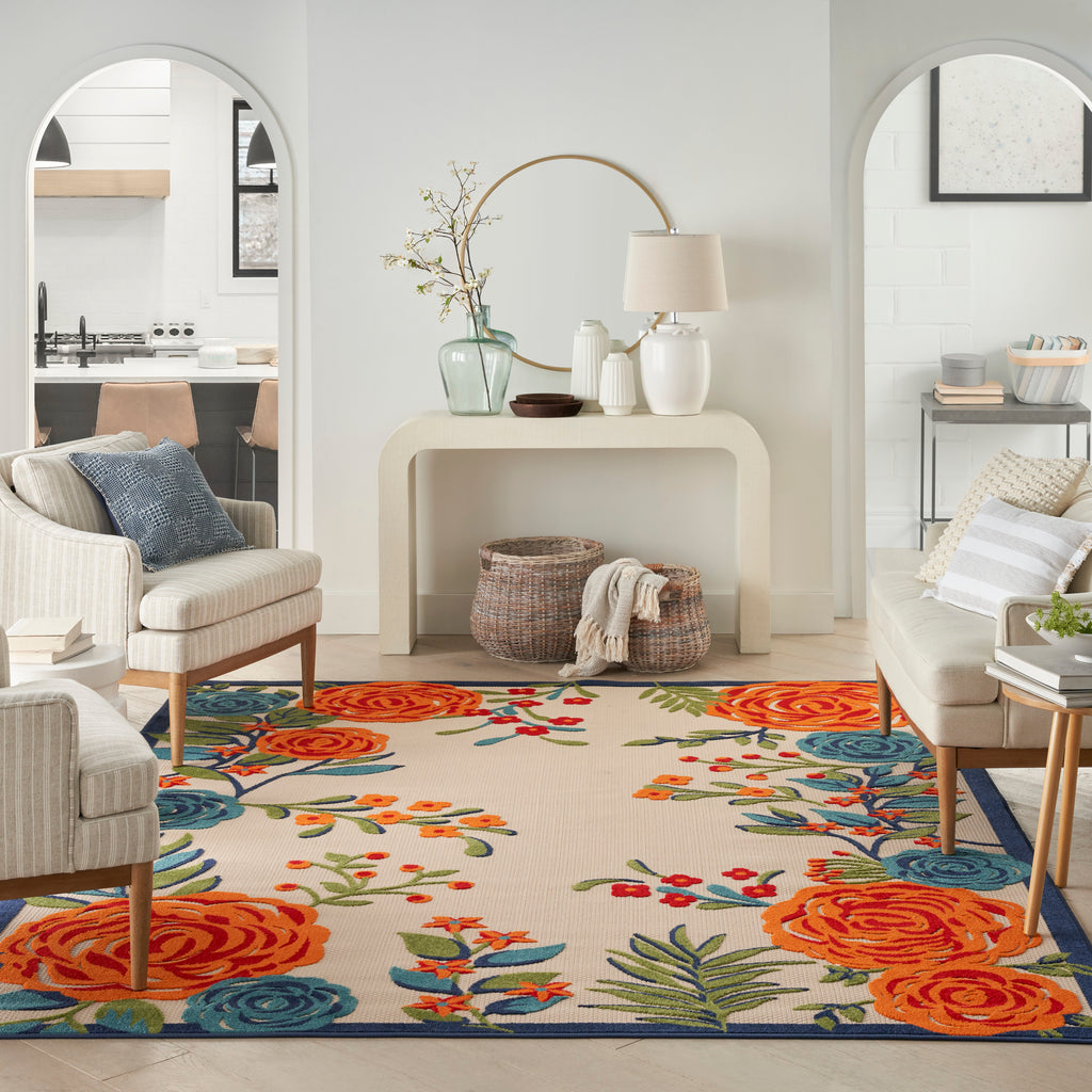 nourison aloha alh32 multicolor rug