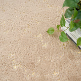 nourison cozy shimmer csh01 beige gold rug