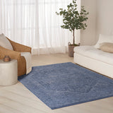 nourison pure shades sad02 blue rug