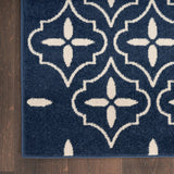nourison nourison essentials nre04 navy ivory rug
