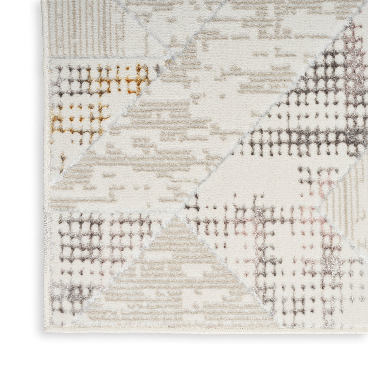 nourison glitz glz04 ivory multi rug