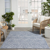 nourison versatile nrv01 denim blue rug