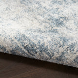 nourison astra machine washable asw11 blue ivory rug
