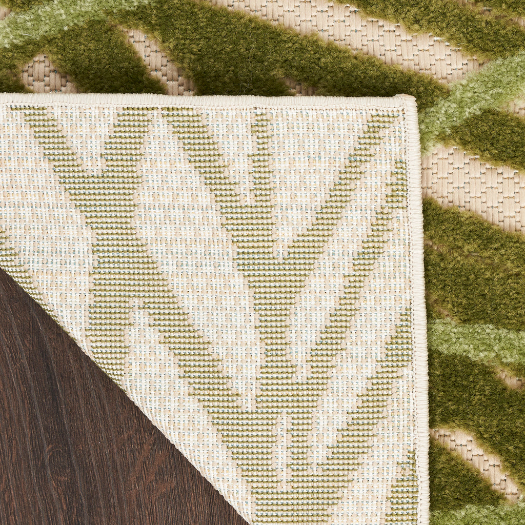 nourison aloha alh41 ivory green rug
