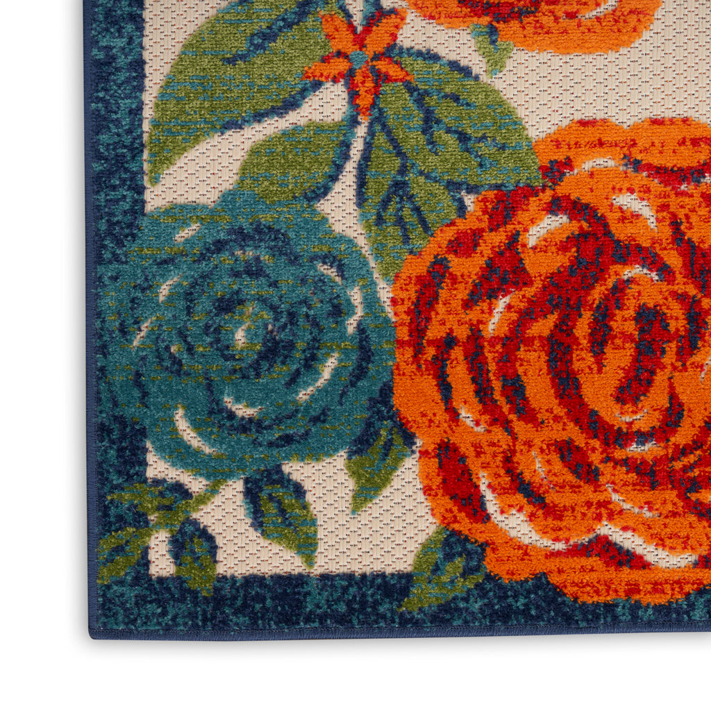 nourison aloha alh32 ivory multicolor rug
