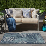 nourison garden oasis goa02 navy rug