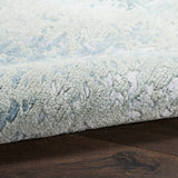 nourison silk shadows sha22 blue green rug