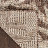 nourison garden oasis goa01 mocha rug