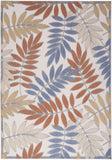 nourison aloha alh18 blue mocha rug