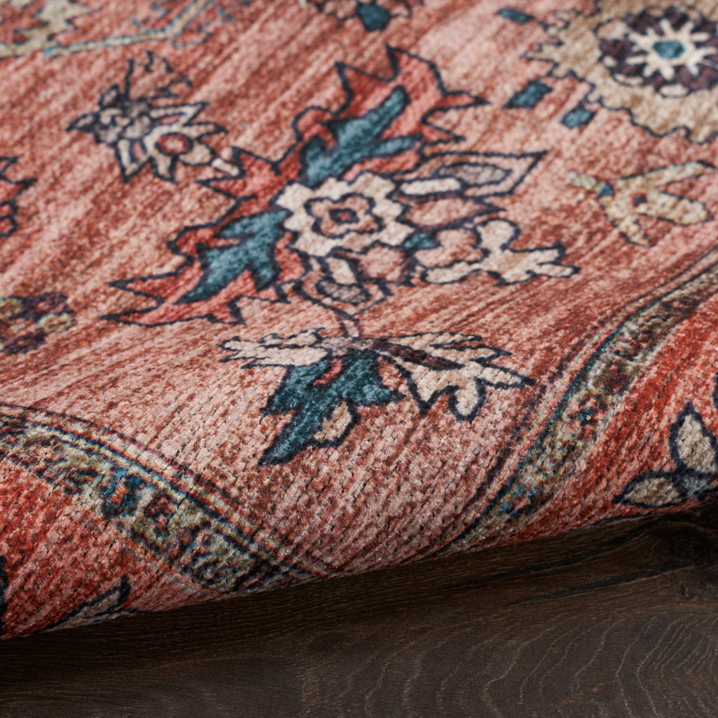 nourison grand washables grw03 rust multicolor rug