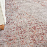 nourison lucent lcn07 silver red rug