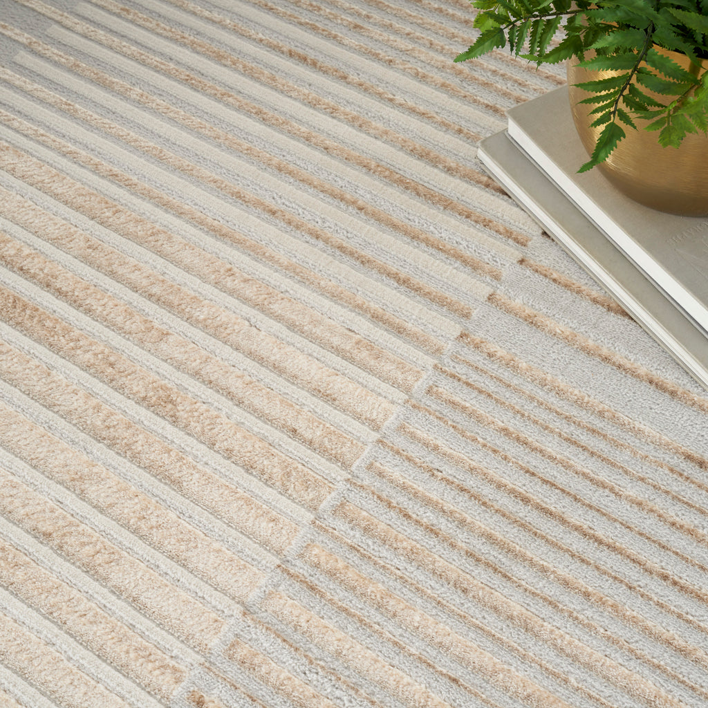 nourison brushstrokes bsk04 beige silver rug