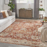 nourison sahar shr02 rust rug