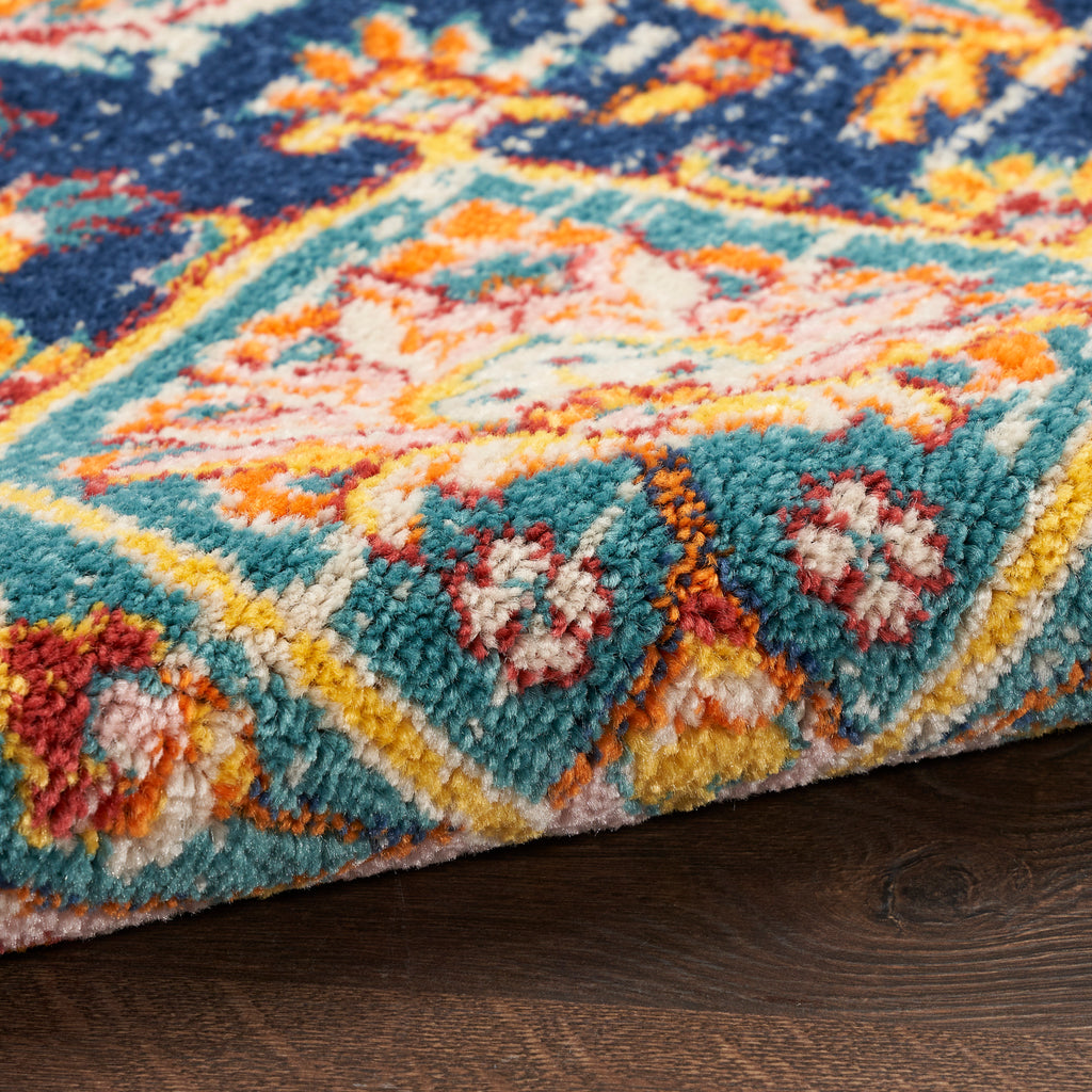 nourison passion psn22 navy multicolor rug