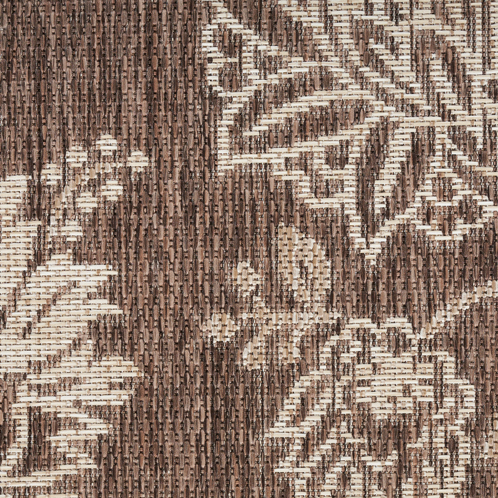 nourison garden oasis goa03 mocha rug