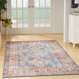 nourison fulton ful08 blue ivory rug
