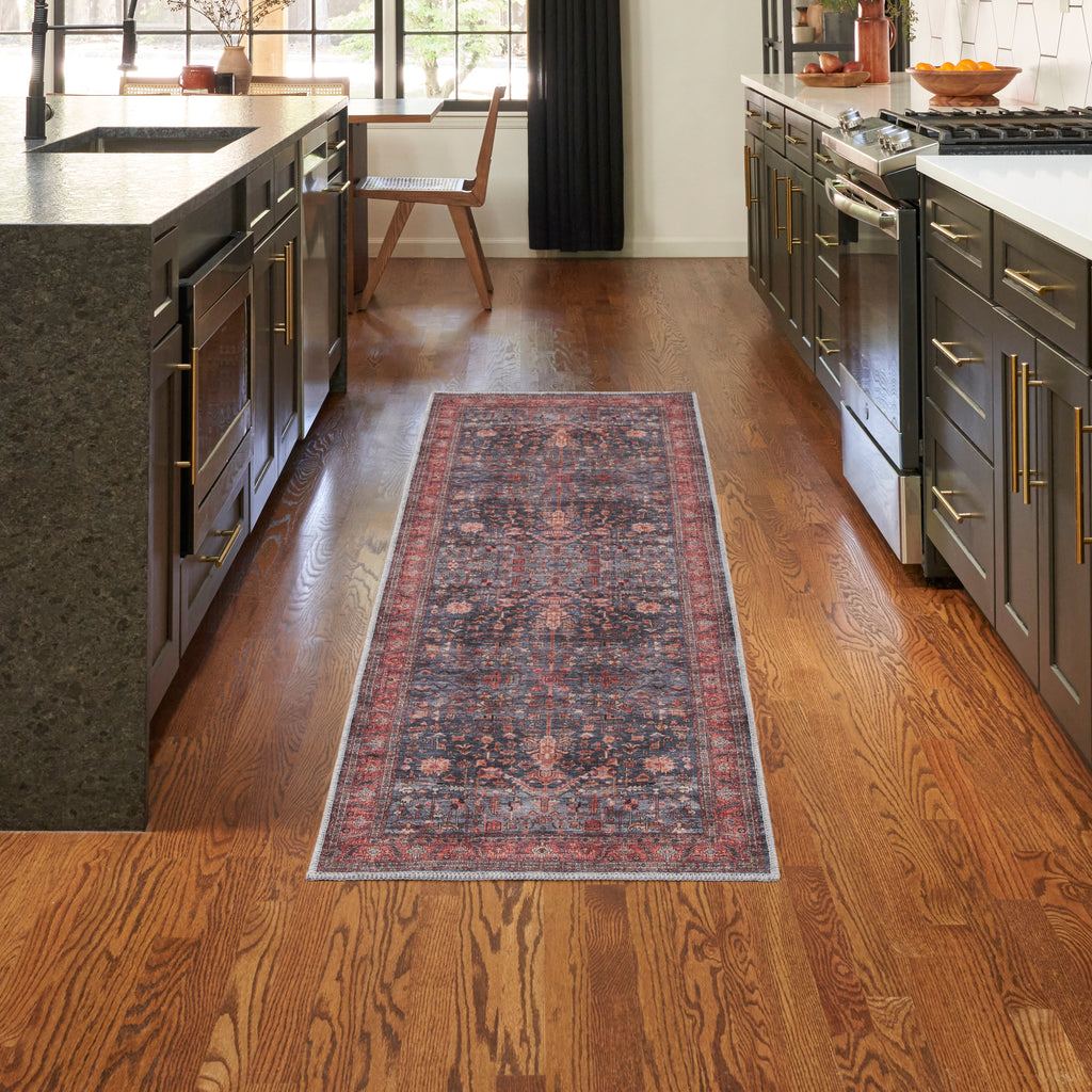 nourison grand washables grw02 navy brick rug