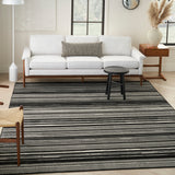 nourison grafix grf41 black white rug