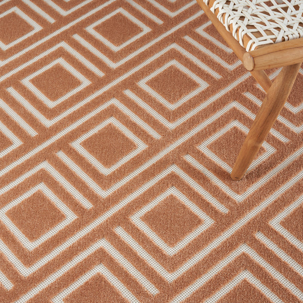 nourison care free caf03 copper rug