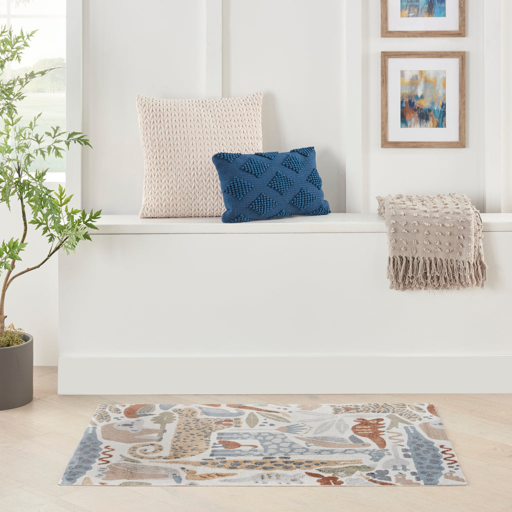 nourison astra machine washable asw01 ivory rug