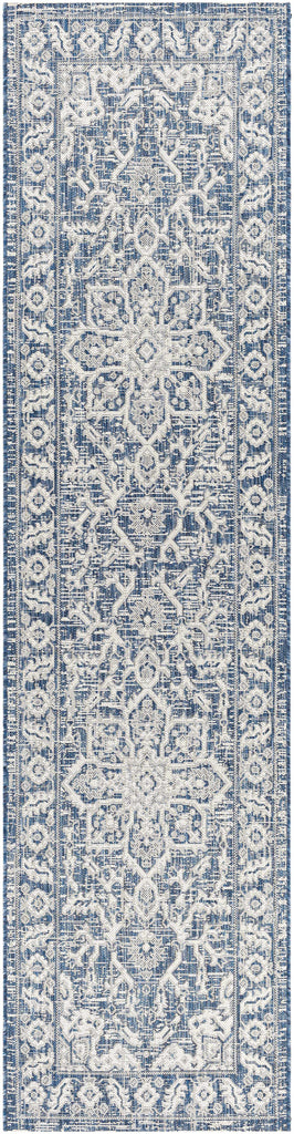 Hauteloom Etoile ETOI Navy Machine Made Polypropylene Rug