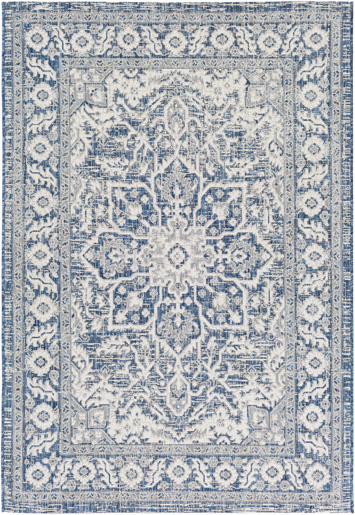 Hauteloom Etoile ETOI Navy Machine Made Polypropylene Rug