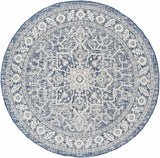 Hauteloom Etoile ETOI Navy Machine Made Polypropylene Rug
